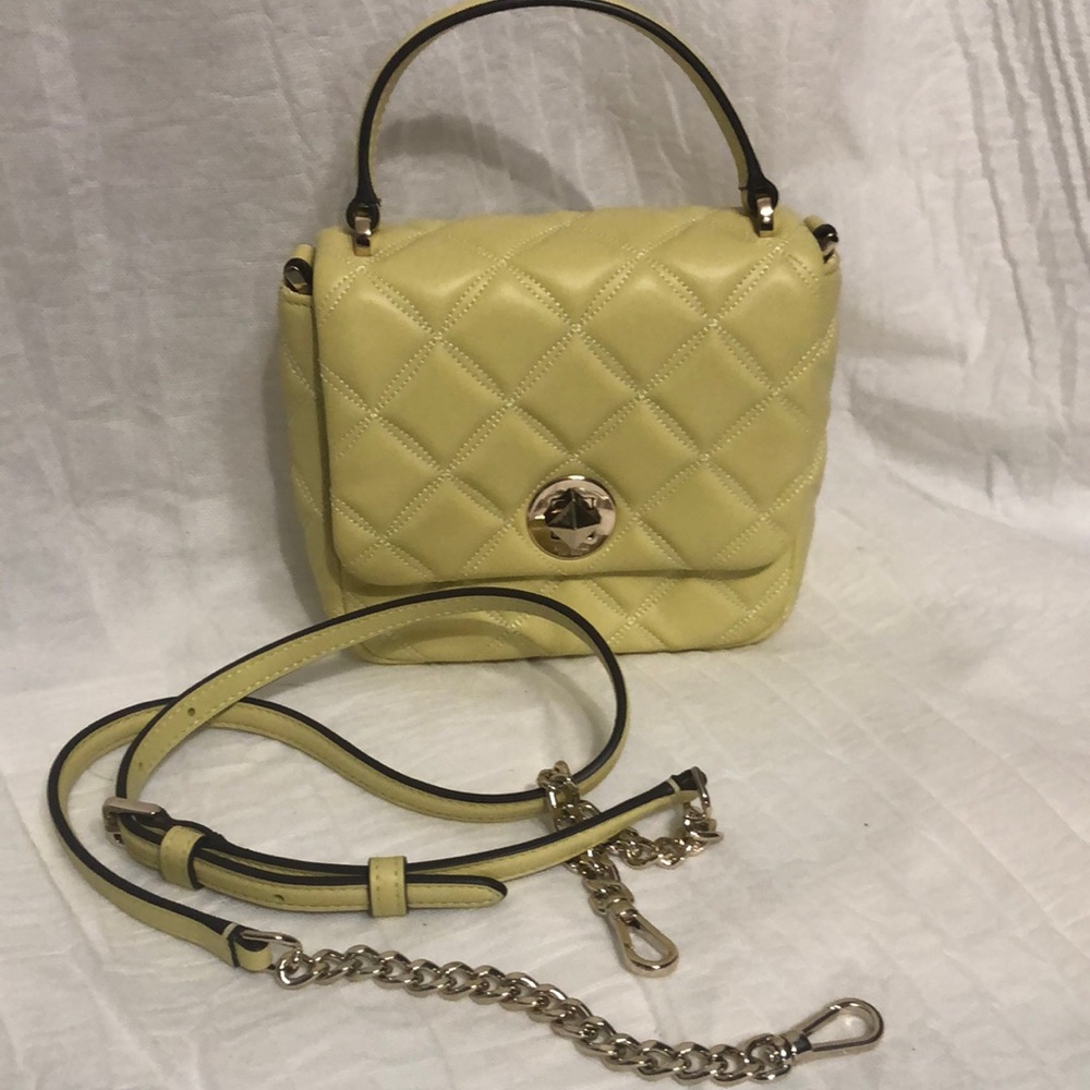 Kate Spade Natalia Quilted Top-Handle Crossbody Bag EUC